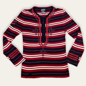 Jean Paul Gaultier striped knit top